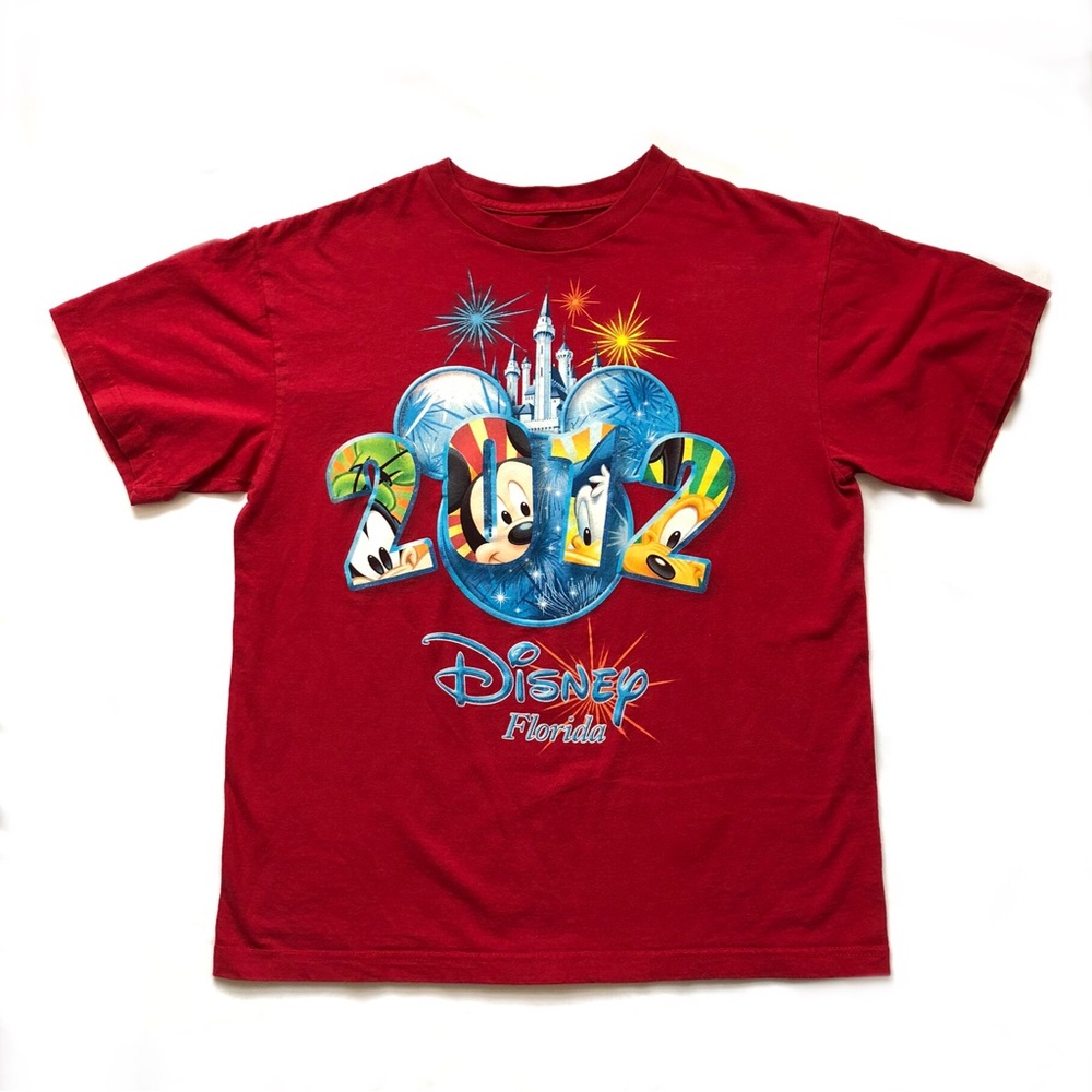 Disney 2012 Florida Short Sleeve Shirt Unisex Large Red - Picture 4 of 6
